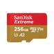 SanDisk 256GB Extreme microSDXC card + SD adapter 190MB/s