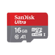 SanDisk Ultra 16 GB microSDHC Memory Card + SD Adapter 98MB/s - Red