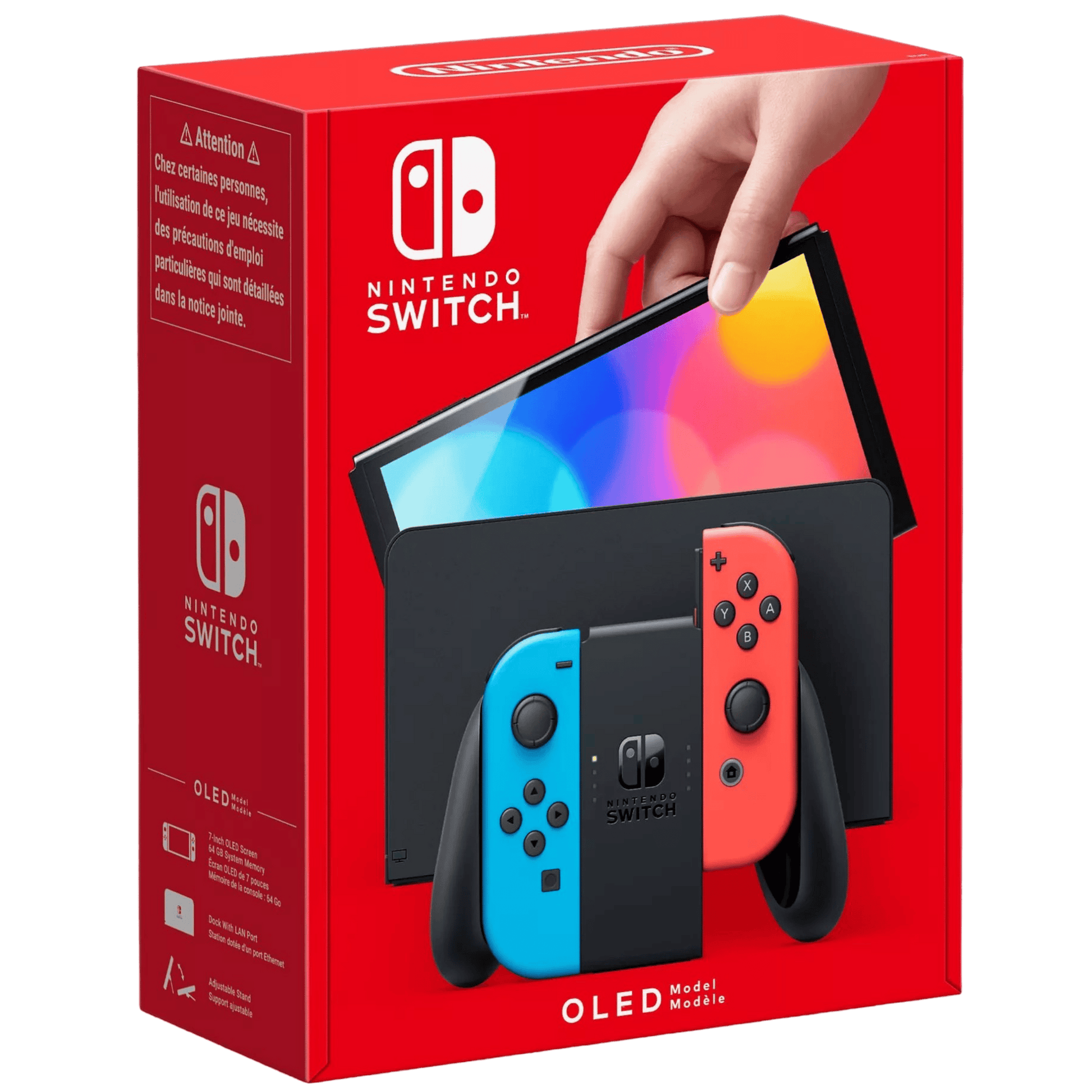 Nintendo Switch (OLED Model) - Neon Blue/Neon Red