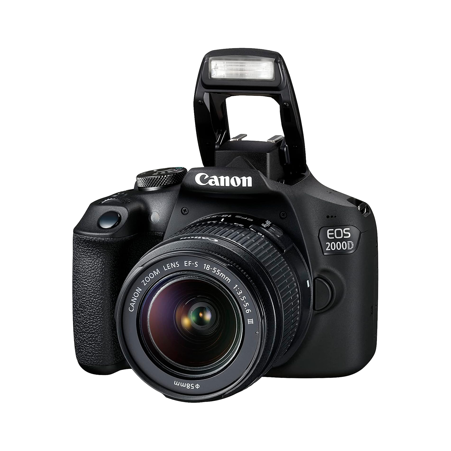 Canon EOS 2000D + EF-S 18-55mm III Lens - Black