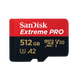 SanDisk 512GB Extreme PRO microSDXC card 200MB/s with A2 App - Black